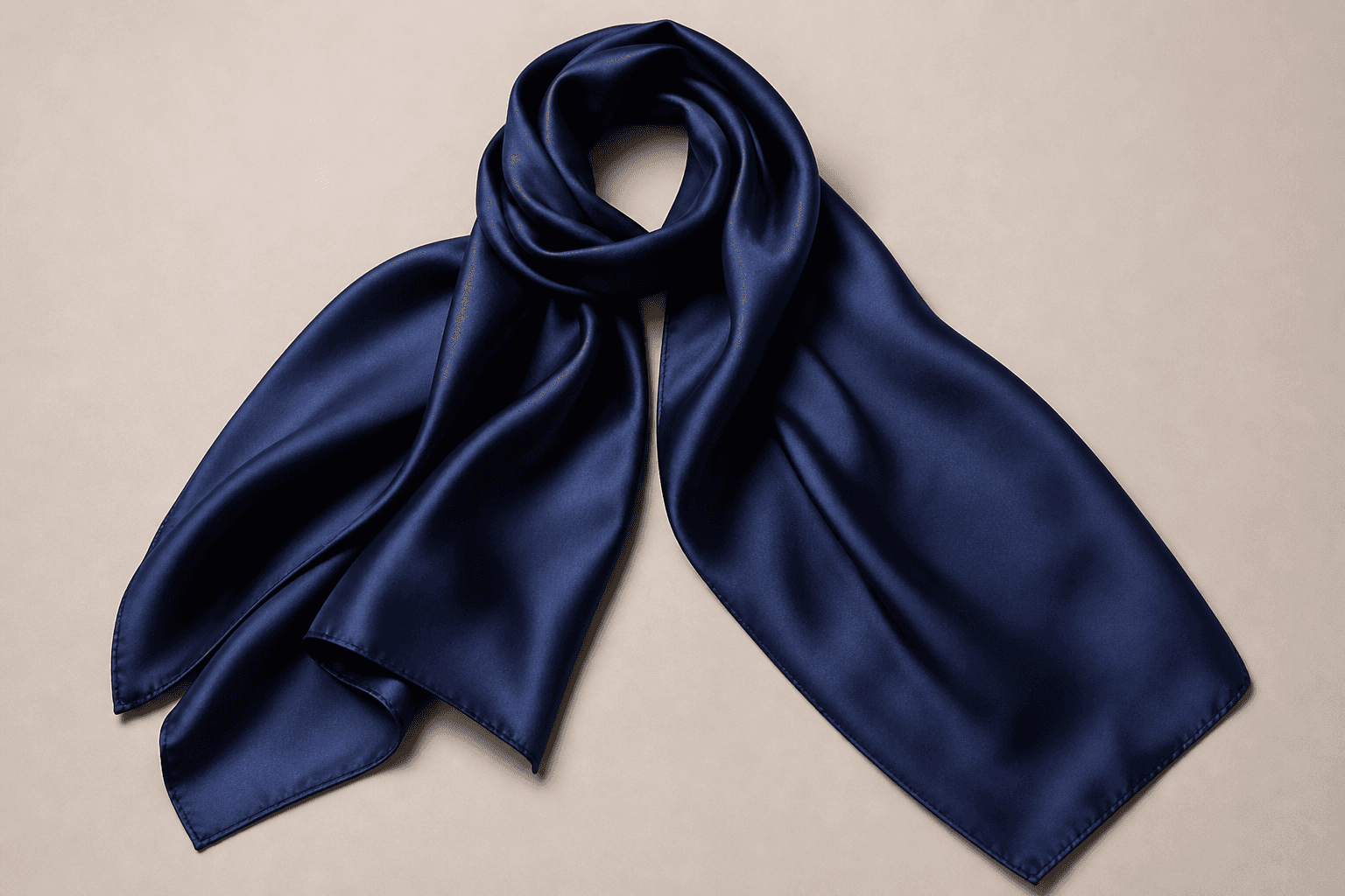 Midnight Silk Scarf