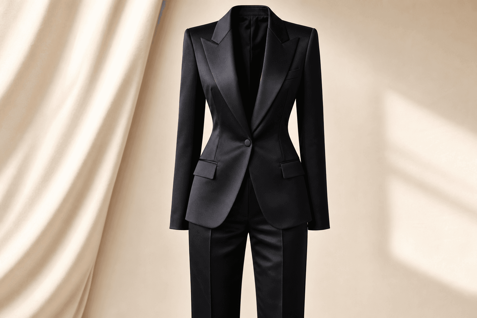 Obsidian Silk Tuxedo Suit
